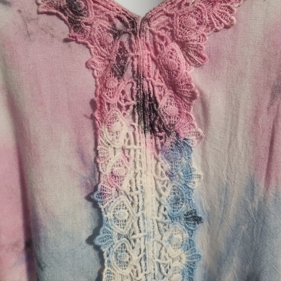 Raviya Pastel Tie Dye High Low Maxi Dress Swim Cover Up NWT - Picture 5 of 7